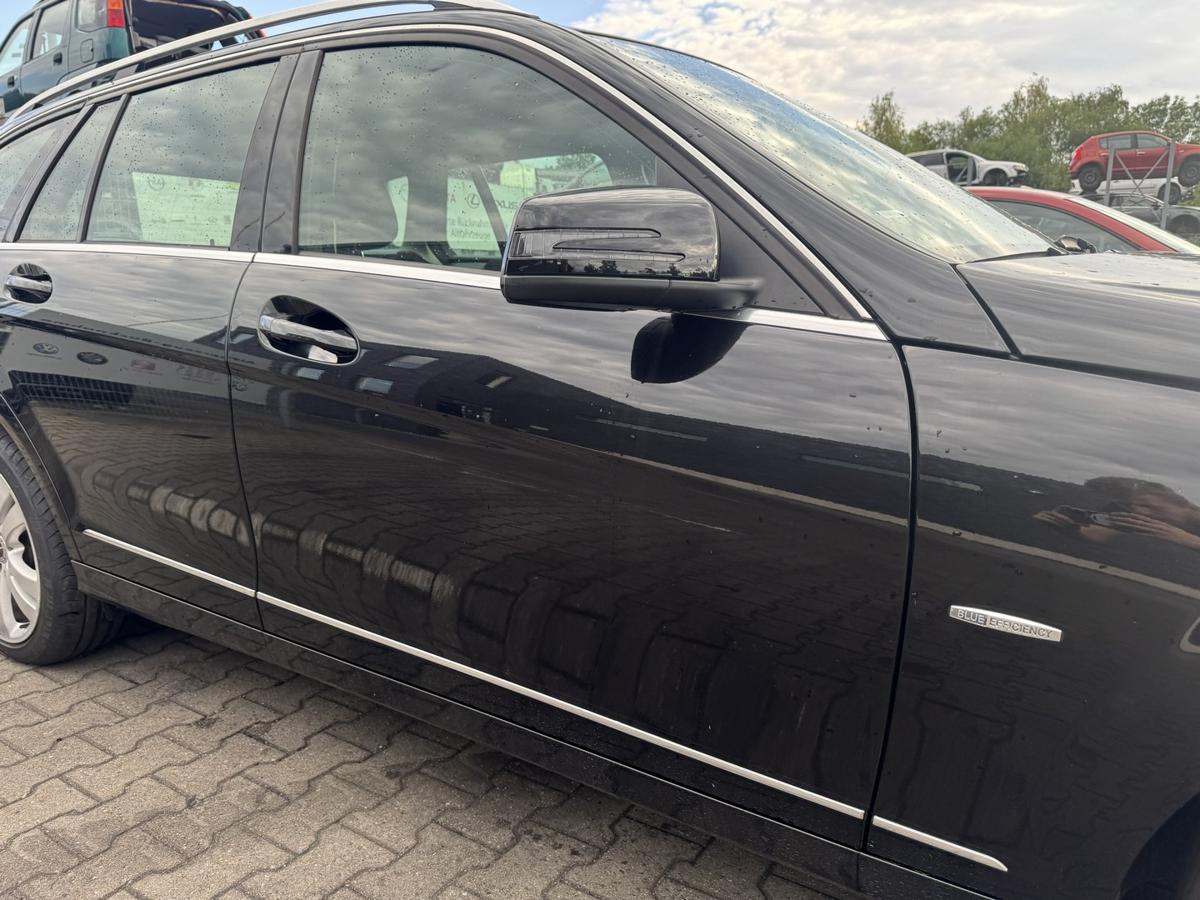 Mercedes C Klasse 204 original T&uuml;r vorn rechts 197 Obsidianschwarz Rohbau Bj.2009